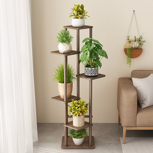 【实木】防水花架落地式阳台