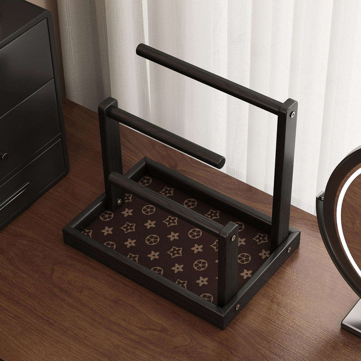 实木首饰架子桌面收纳盒手串手表文玩展示架水晶手链手镯项链挂架,收纳整理,桌面收纳盒,淘宝优惠券,粉丝福利购,淘宝优惠卷