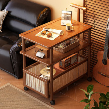 沙发边几客厅家用可移动茶几小推车置物架多功能简易侧边柜小茶桌