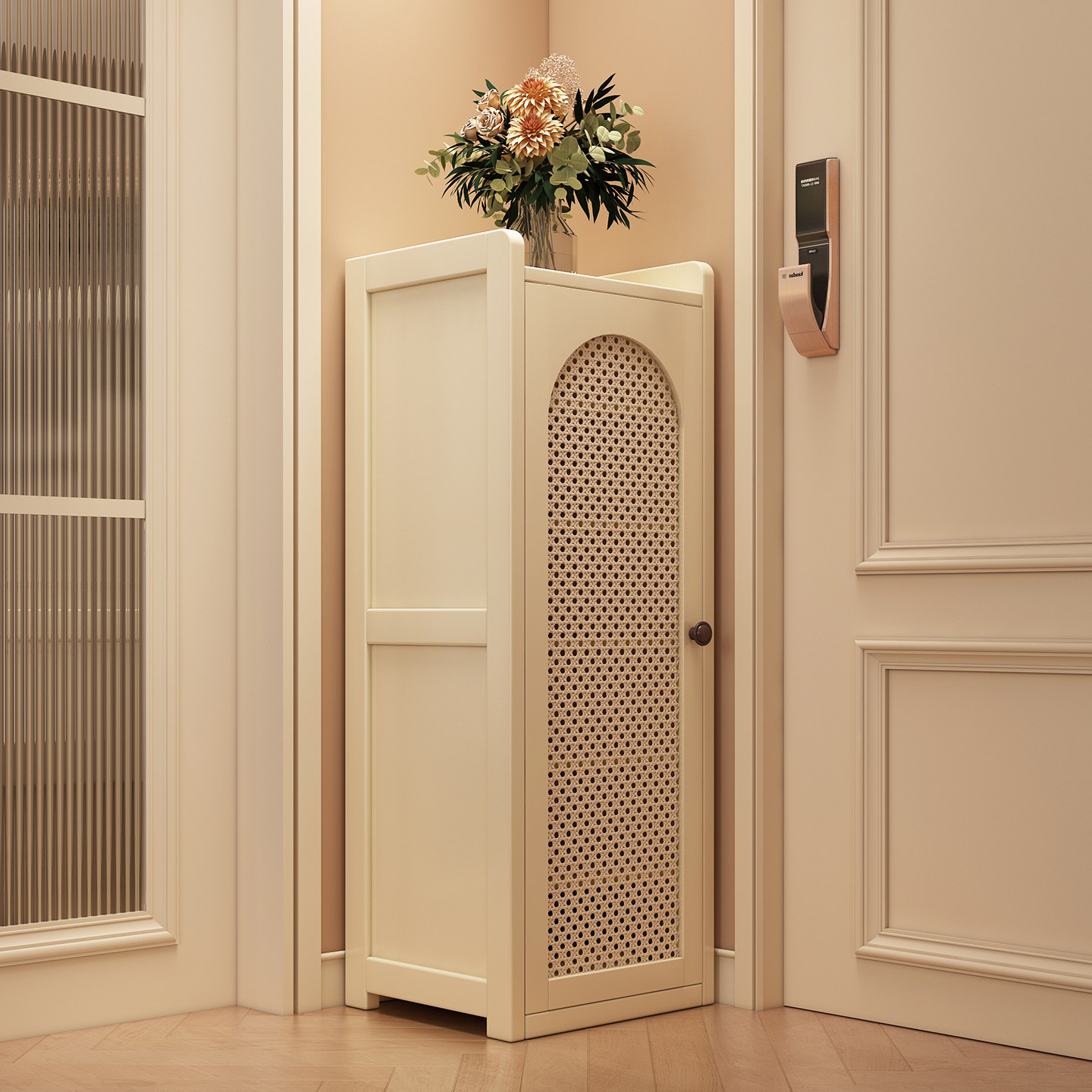 鞋架小窄门口出租房用入户玄关多层带门防尘简易小户型鞋柜置物架,住宅家具,鞋架,淘宝优惠券,粉丝福利购,淘宝优惠卷