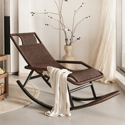 送货上门手工编织透气不闷摇摇椅