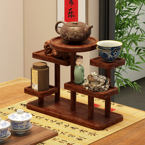 【桐木】全实木杯子收纳置物架