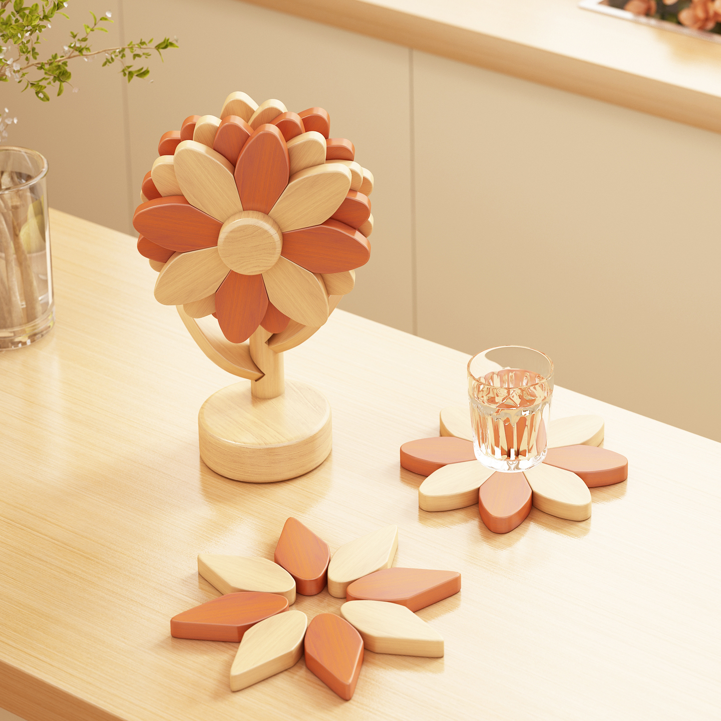 高颜值向日葵餐垫隔热垫