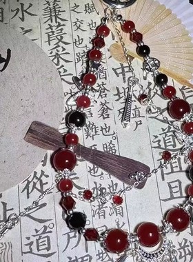 2025年新款中式手机链女花城衍生印象血雨探花天官挂件吊坠书包挂