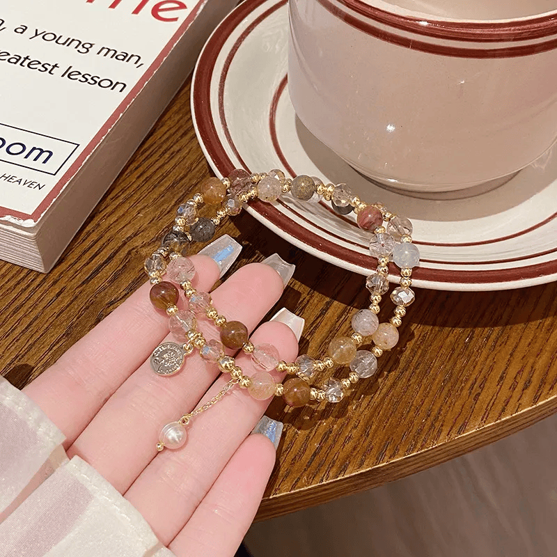 生日礼物手饰品彩发晶小众设计