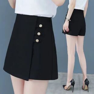 裤 裙百搭黑色休闲西装 短裤 高腰短裤 a字裙裤 2026新款 阔腿裤 女夏季