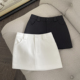 白色半身裙女秋冬高腰显瘦包臀A字西装 FASC自制 2025新款 短裙黑色