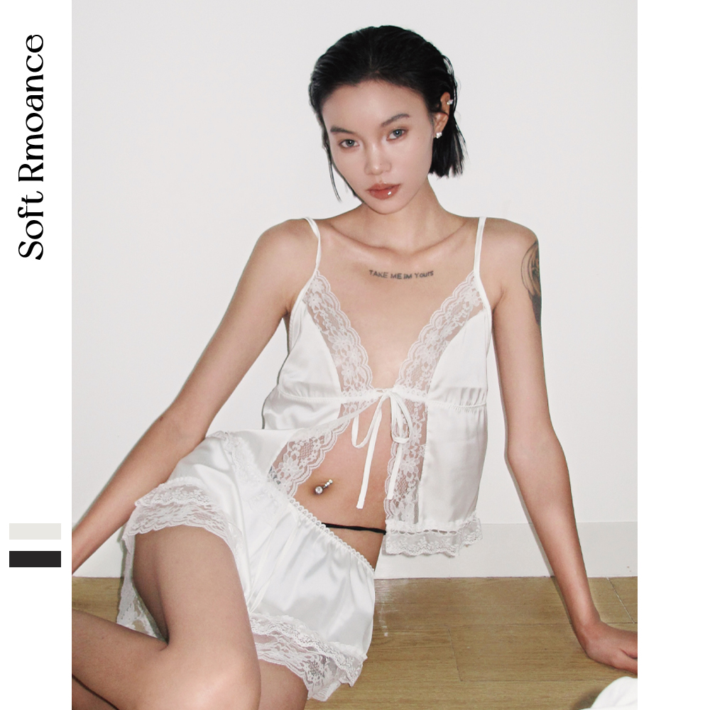 SoftRomance法式性感冰丝家居服