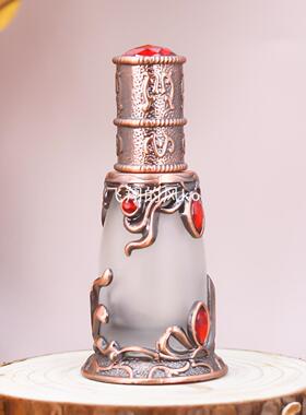 迪拜复古精油瓶空瓶子玻璃香水旅行15ml分装滴管瓶高端化妆品香精