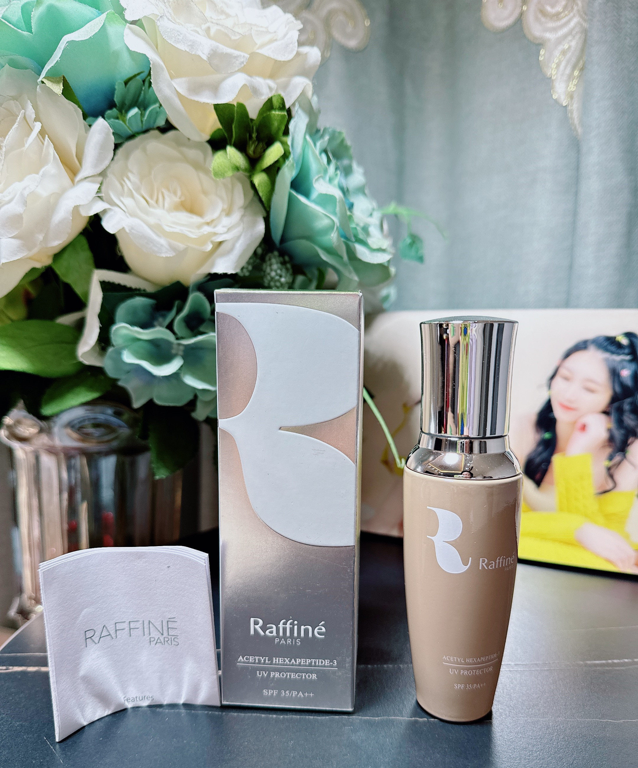 发2024新版 RAFFINE法国优奈雅隔离防日西日霜SPF35 养肤体亮遮瑕