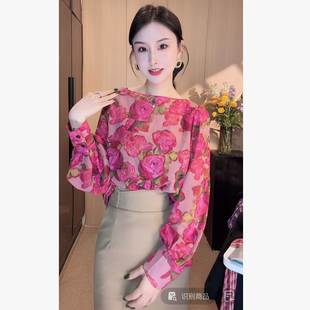 气质复古设计感上衣tT恤2125 2026洋气显瘦百搭时尚 刘欣A店 新款