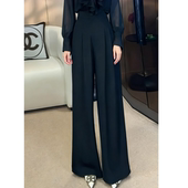 长裤 新款 欣欣精选 显瘦气质高腰直筒防皱免烫垂感阔腿西装 夏装