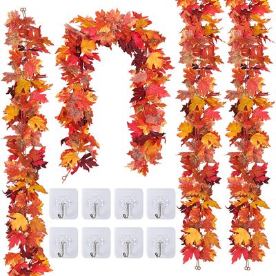 Halloween Scenic Area Decoration Simulation Maple Leaf Vine