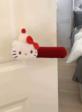 桌脚套耐磨加厚椅子腿静音保护垫针织大红色卡通门把手保护套餐椅