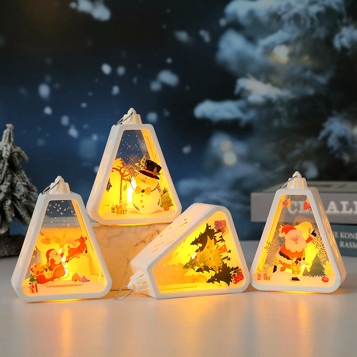 Christmas decorations, desktop ornaments, small night light
