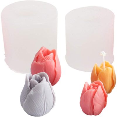 Tulip Aromatherapy Candle Silicone Mold DIY Flower Fragranc
