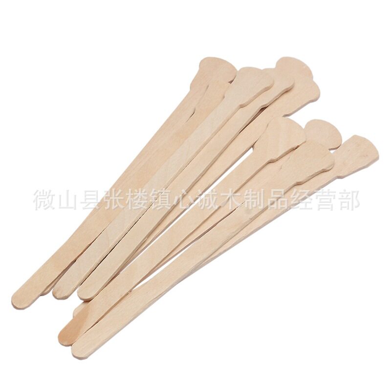 一次性木质美容调膜 脱毛 涂蜡 蜜蜡 调蜡 刮蜡 木棒 木签