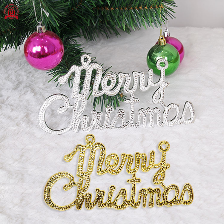 Merry Christmas English Alphabet Christmas Tree Pendant Hol