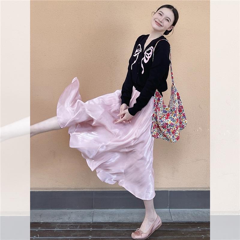 外贸出口转内销法式慵懒松弛感穿搭大方得体绝美连衣裙子早秋季小