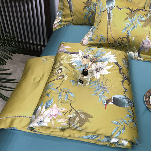 夏季柔软丝滑清凉裸睡夏被四件套