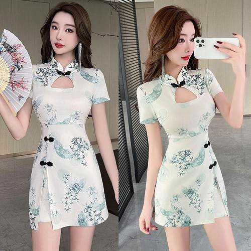 茶艺技师优雅时尚气质上班短款服