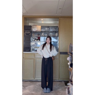 时尚 百搭裤 厚款 百搭通勤慵懒风遛弯休闲裤 TIAO