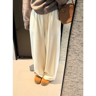 TIAO 加厚高腰 长裤 休闲裤 CK20251337 休闲风纯色秋冬直筒裤