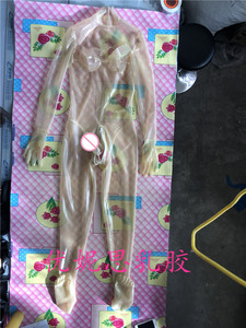 透明色无拉链脖子进入 带五指袜手套 隐藏双套3定做
