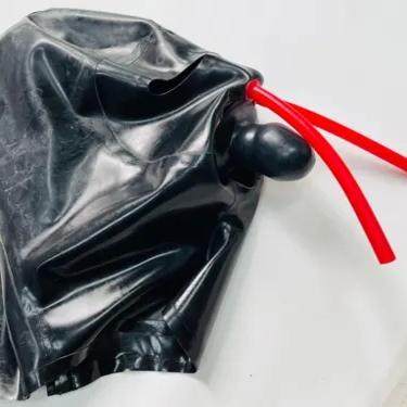 乳胶头套 全包 长鼻管 内置口塞 高弹力 定制