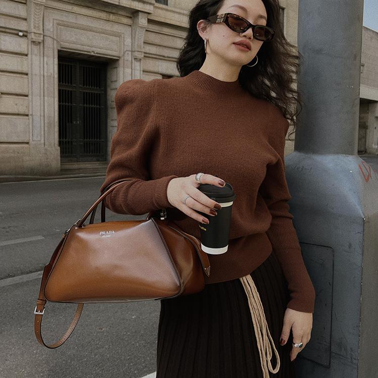 TOPCLOSET羊毛混纺半高领针织衫