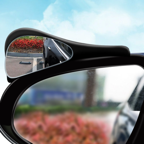 汽车后视镜雨眉小圆镜一体反光镜盲区镜倒车辅助镜遮挡雨板防雨水