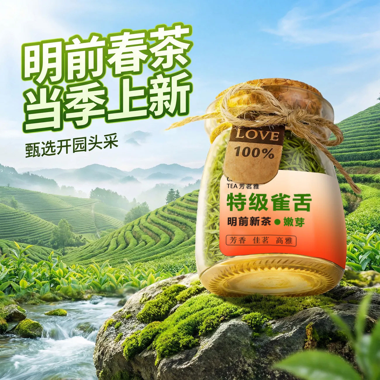 680/斤试饮装芳茗雅新茶雀舌绿茶