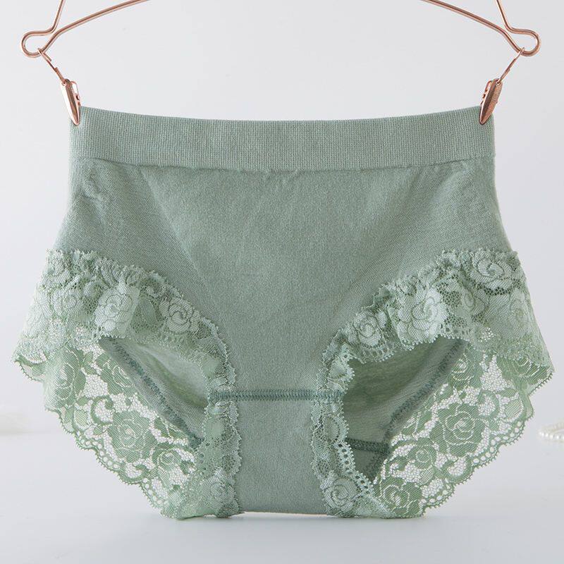 中腰内裤女棉透气无痕包臀弹力日系少女生收腹舒适大码纯色三角裤