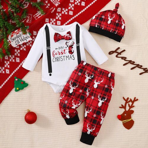 Q 63294 Christmas Reindeer Outfit 圣诞麋鹿童装 欧美跨境