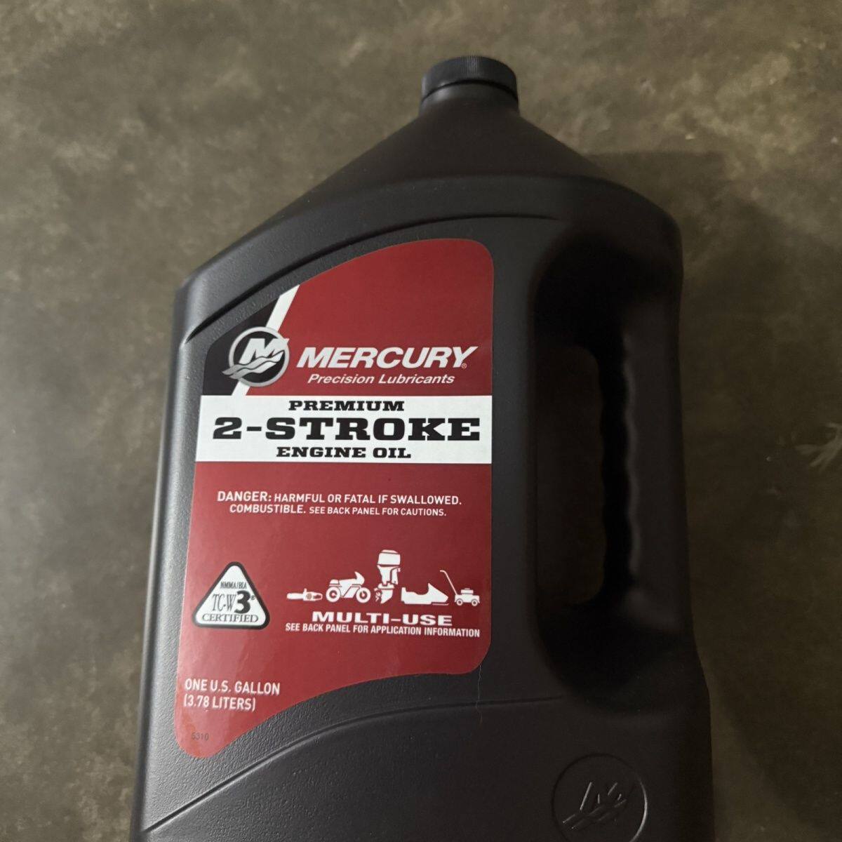 船外机水星二冲程机油美国进口Mercury全合成混合燃烧油TCW3二冲