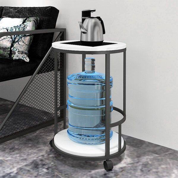 沙发边几茶水柜大理石办公室饮水机桶装水烧水壶置物架移动小茶几