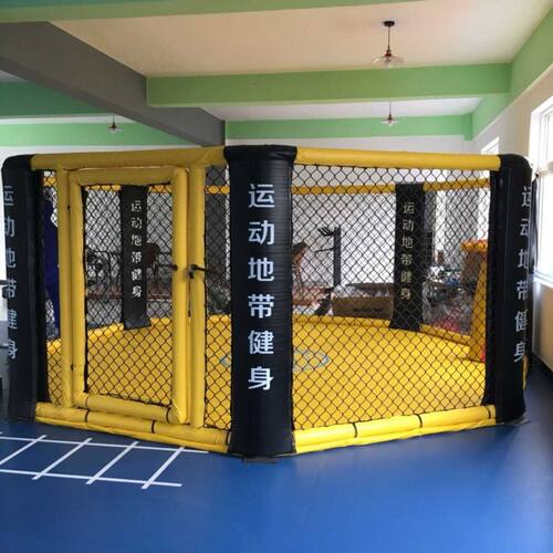 拳击擂台八角笼格斗笼MMA标准赛散打落地式自由赛可定制散打拳击