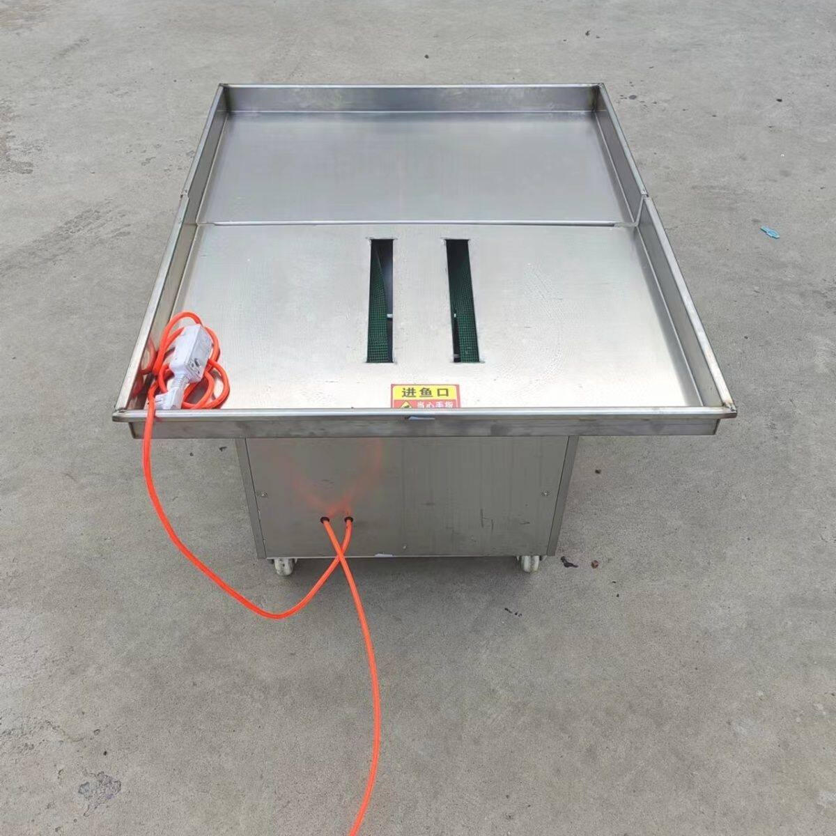 全自动双工位杀鱼机杀小鱼机白条鲫鱼黄花鱼多种小鱼类开肚去内脏