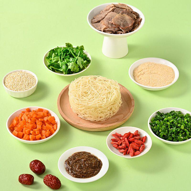 家乡人东莞米粉原汤牛肉红枣枸杞冲泡速食健康方便面桶装早餐