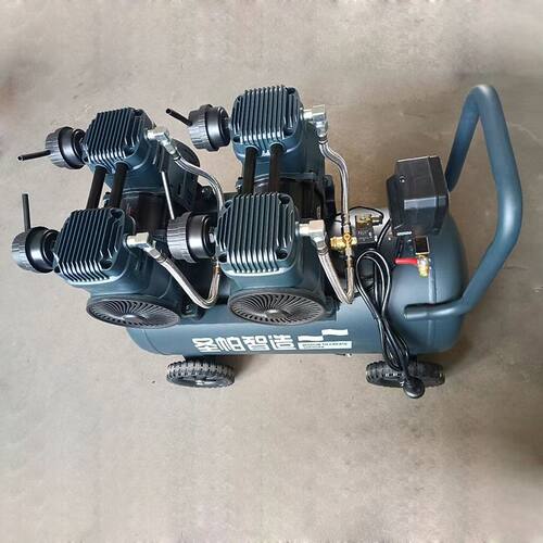 圣帕空压机2000W无油65L气泵机头100L喷真石漆1600W4级电机喷漆