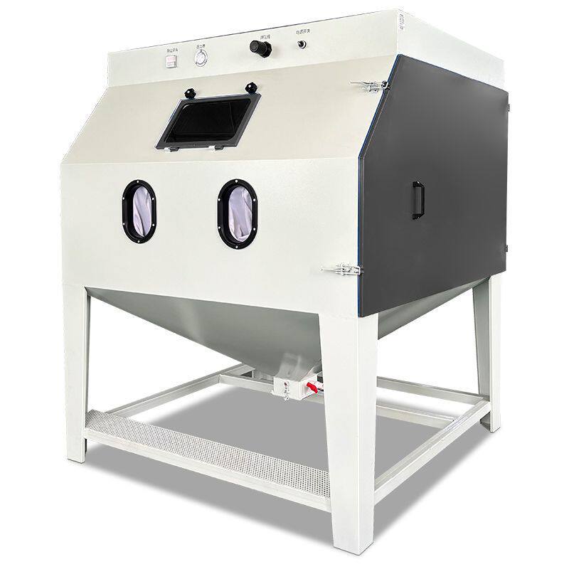 手动喷砂机小型箱式除锈高压模具翻新抛光去氧化皮干式喷砂全套