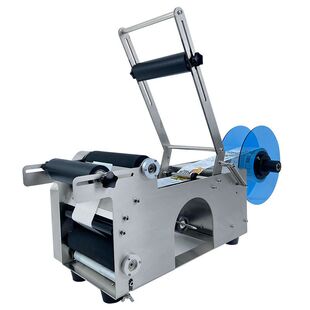 半自动贴标机不干胶圆瓶贴标矿泉水全自动玻璃瓶小型不锈钢贴标机