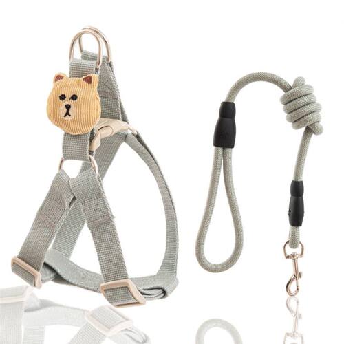 狗狗通用胸背带牵引绳中小型犬比熊博美背心式胸背带遛狗绳外出