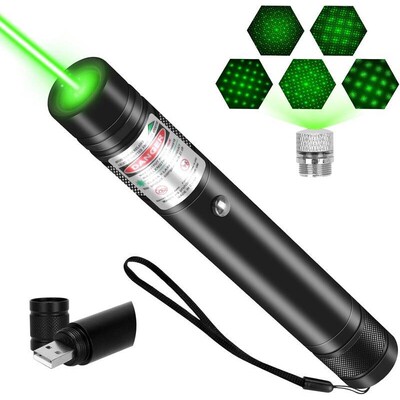 Rechargeable Green Laser Pointer Line Light Flashlight Long