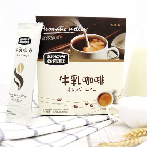 SUKACAFE/苏卡咖啡牛乳咖啡20g*15条不添加植脂末