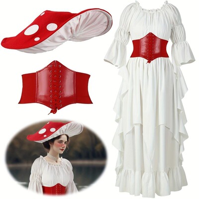 Q 55907 Medieval Retro Long Dress 速卖通亚马逊欧美跨境