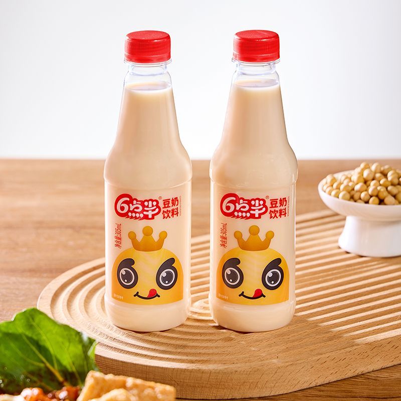 广西六点半豆奶305ml*20瓶装早餐店饮品整箱商用原味植物饮料
