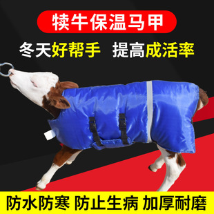犊牛马甲加厚牛马甲小牛加厚防寒马甲牛犊子保暖防水棉衣犊牛衣服