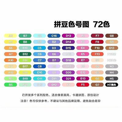 72色2.6mm拼豆补充包MARD同色号同品质大厂通用融合DIY拼图10g