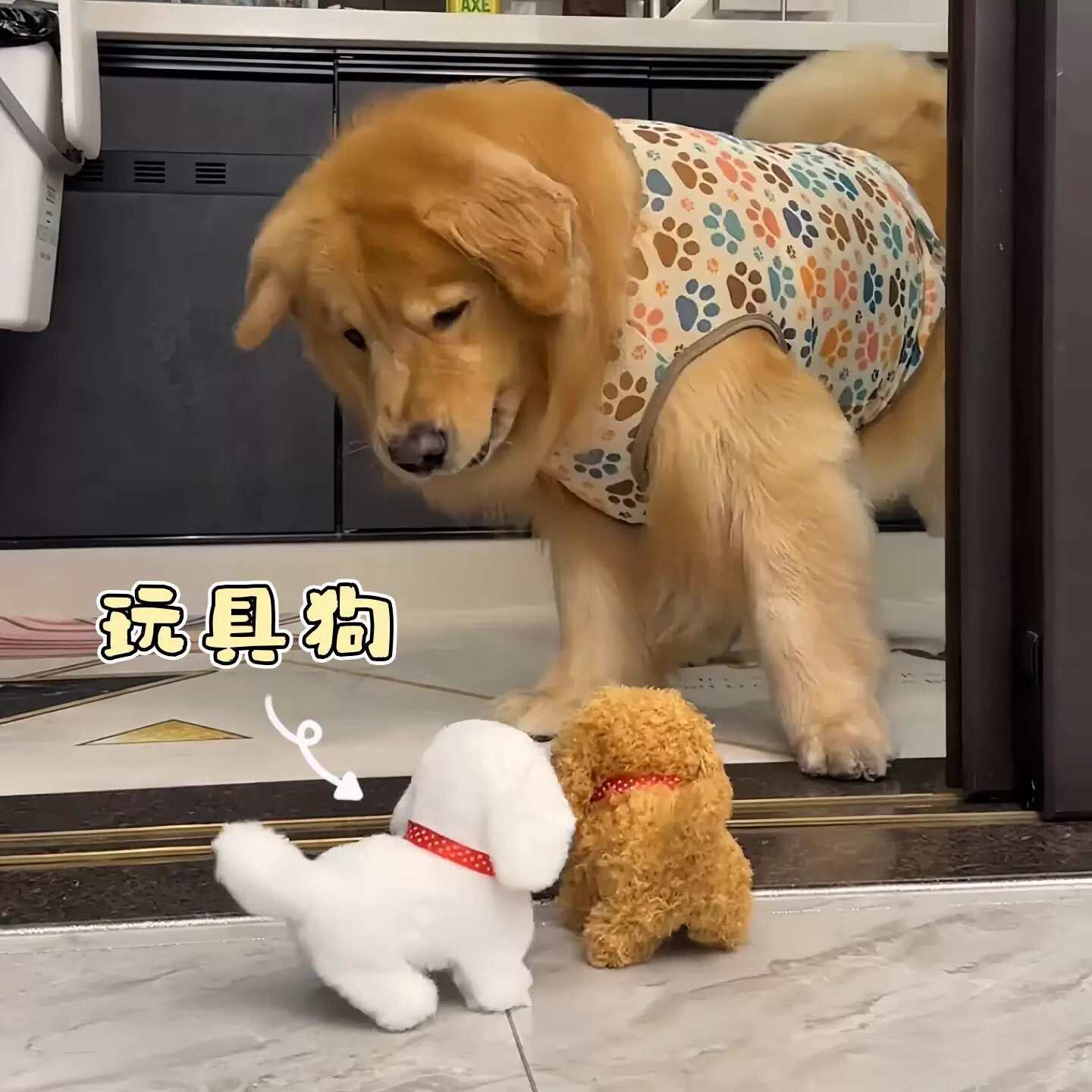 会动的狗狗玩具电动毛绒发声走路会叫陪伴自嗨解闷神器边境牧羊犬